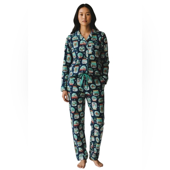Nick & Nora Other - NWOT NICK & NORA Snow Globe Flannel Pajamas